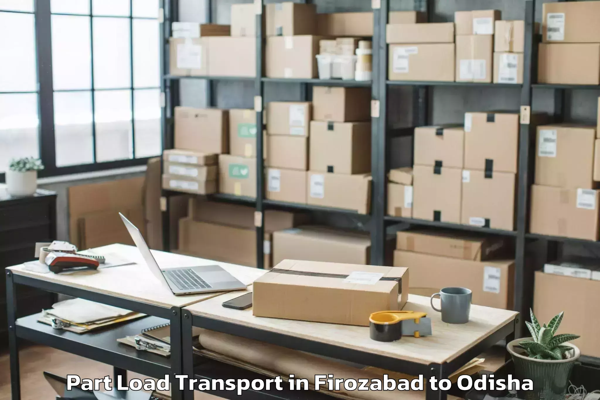 Quality Firozabad to Delang Part Load Transport